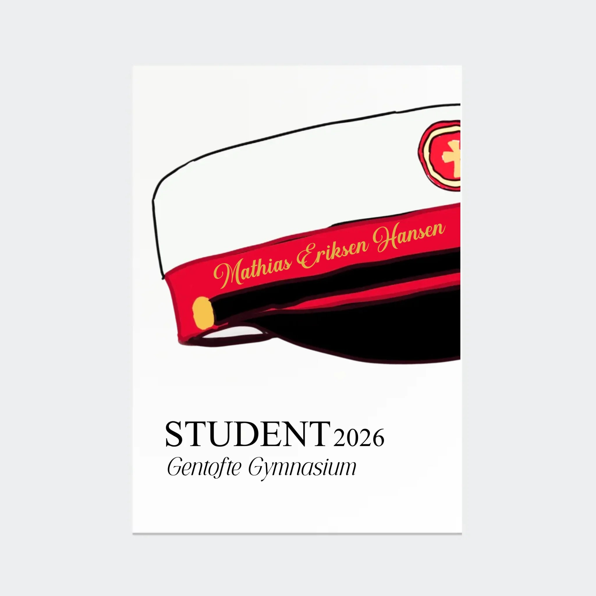 Plakat – STX student 2026, A2 uden ramme