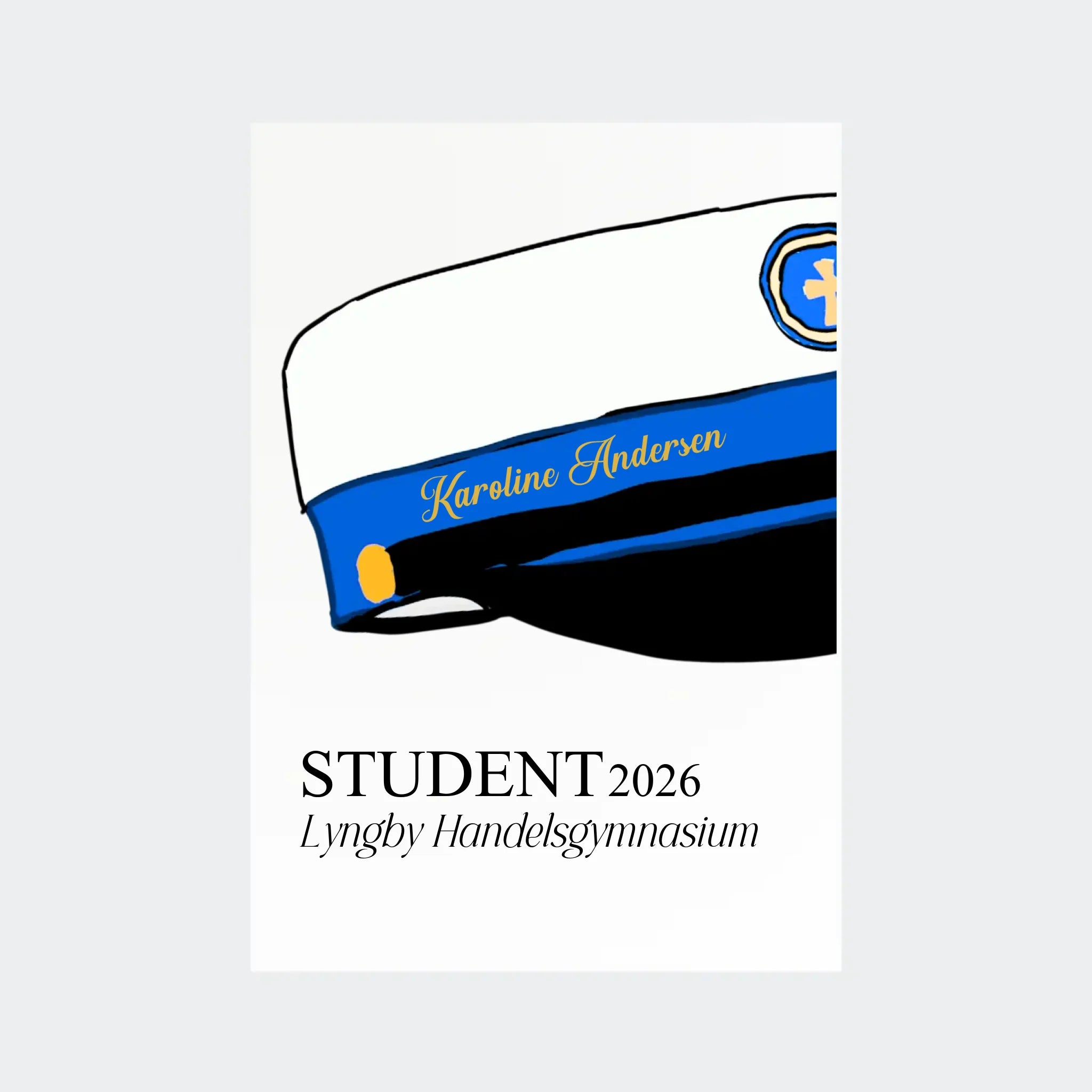 Plakat – HHX student 2026, A4 uden ramme