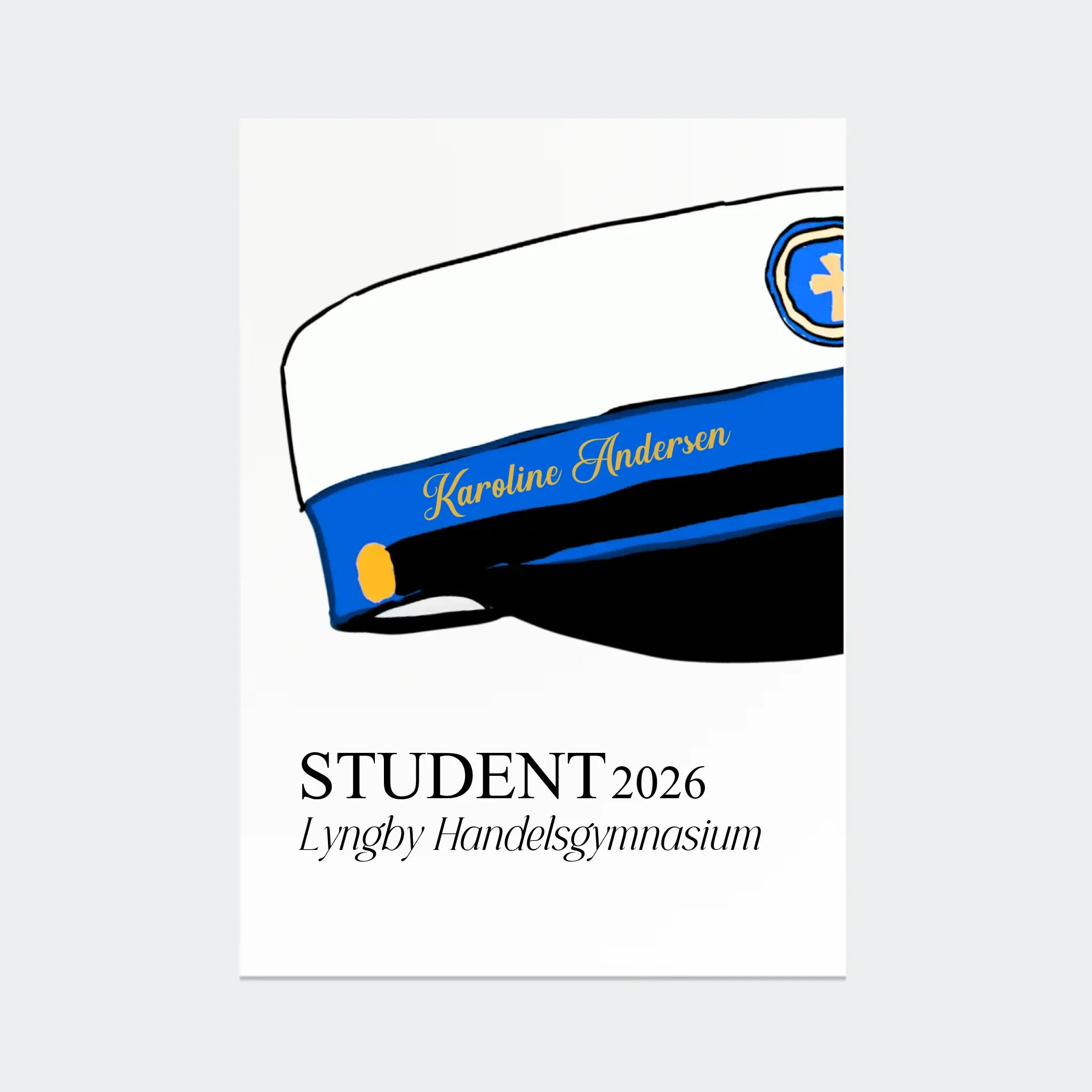 Plakat – HHX student 2026, A3 uden ramme