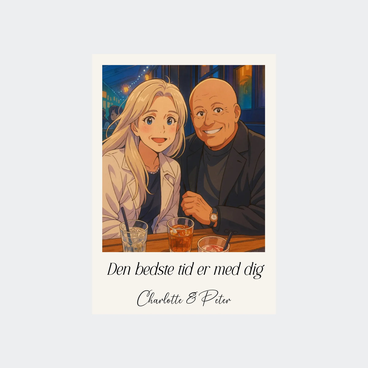 Plakat Ai genereret Anime – Upload eget billede, Uden ramme