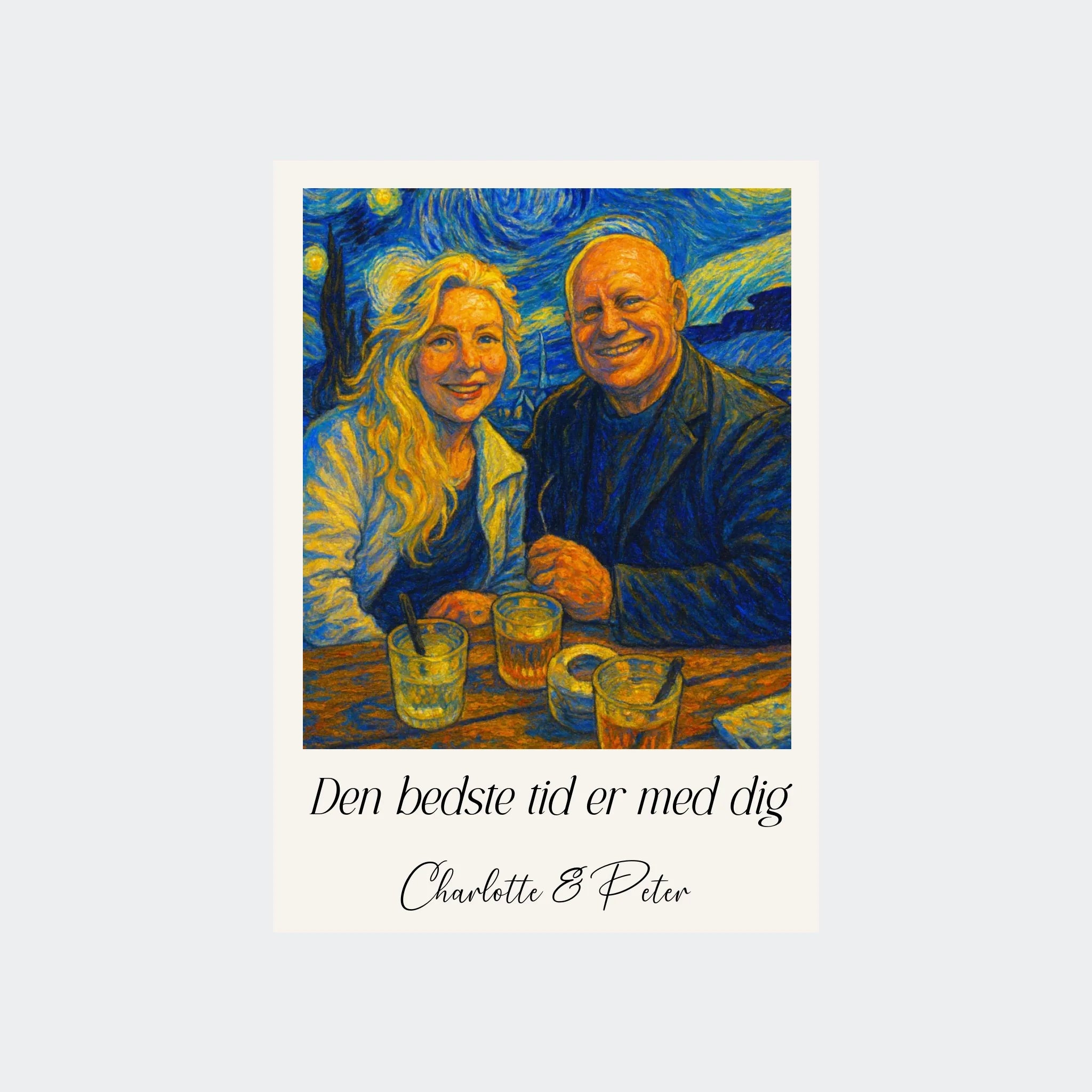 Plakat Ai genereret Vangogh Painting – Upload eget billede, Uden ramme