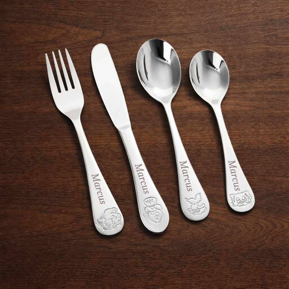 bestik bamse med navn