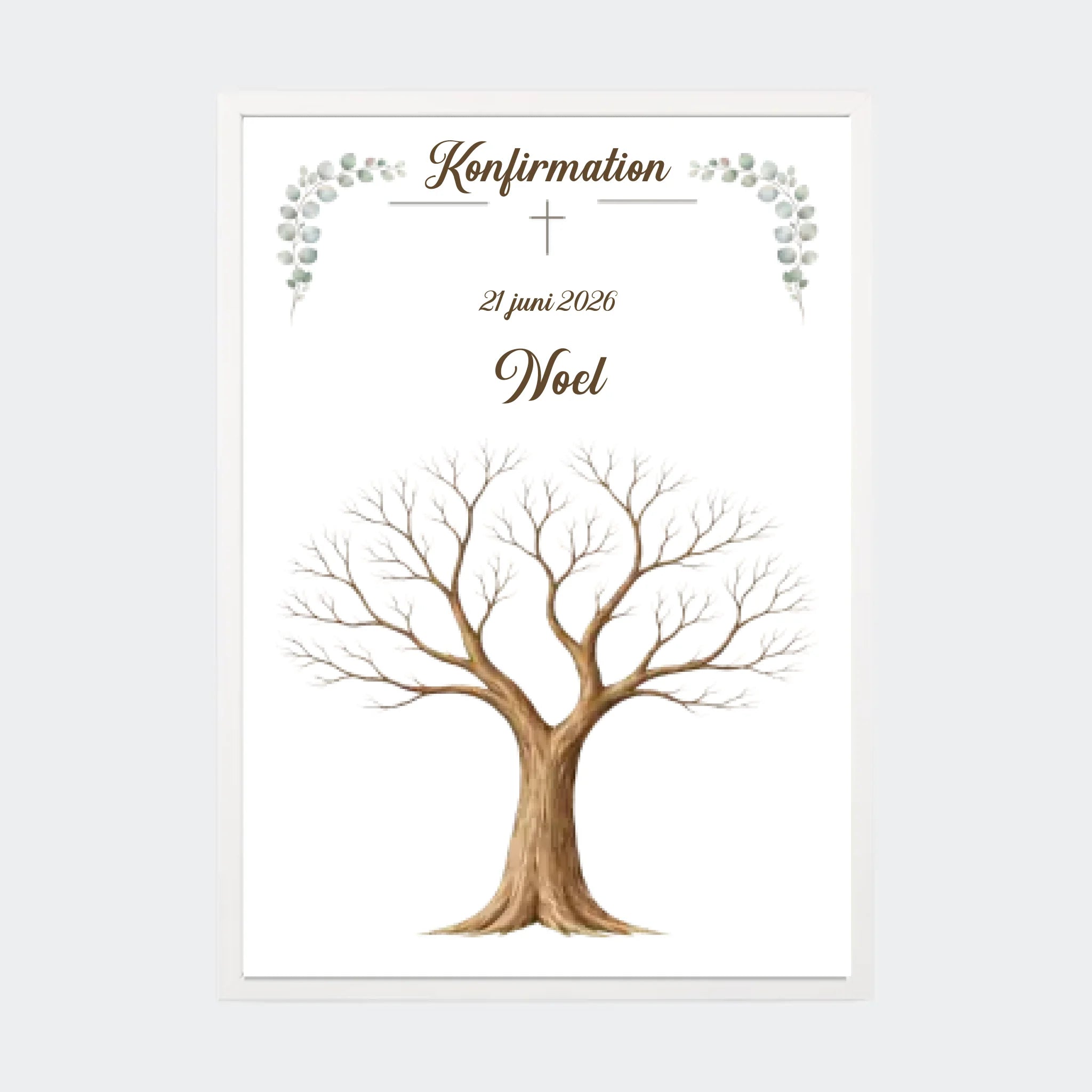 Fingeraftryk – Plakat, A3 med hvid ramme