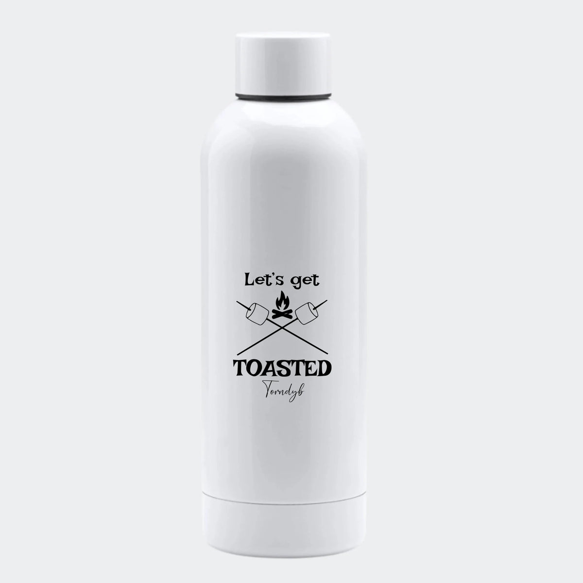 Hvid aluminium flaske, 500 ml