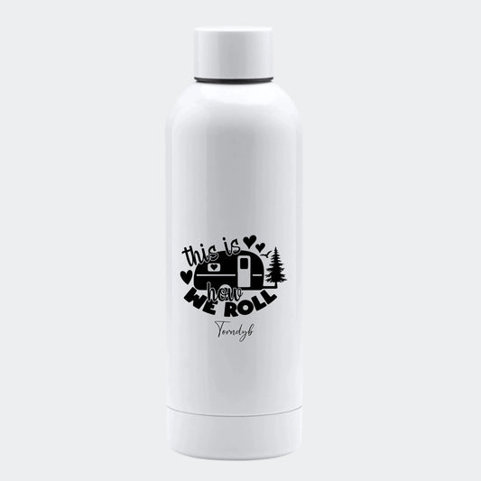 Hvid aluminium flaske Camping 2, 500 ml