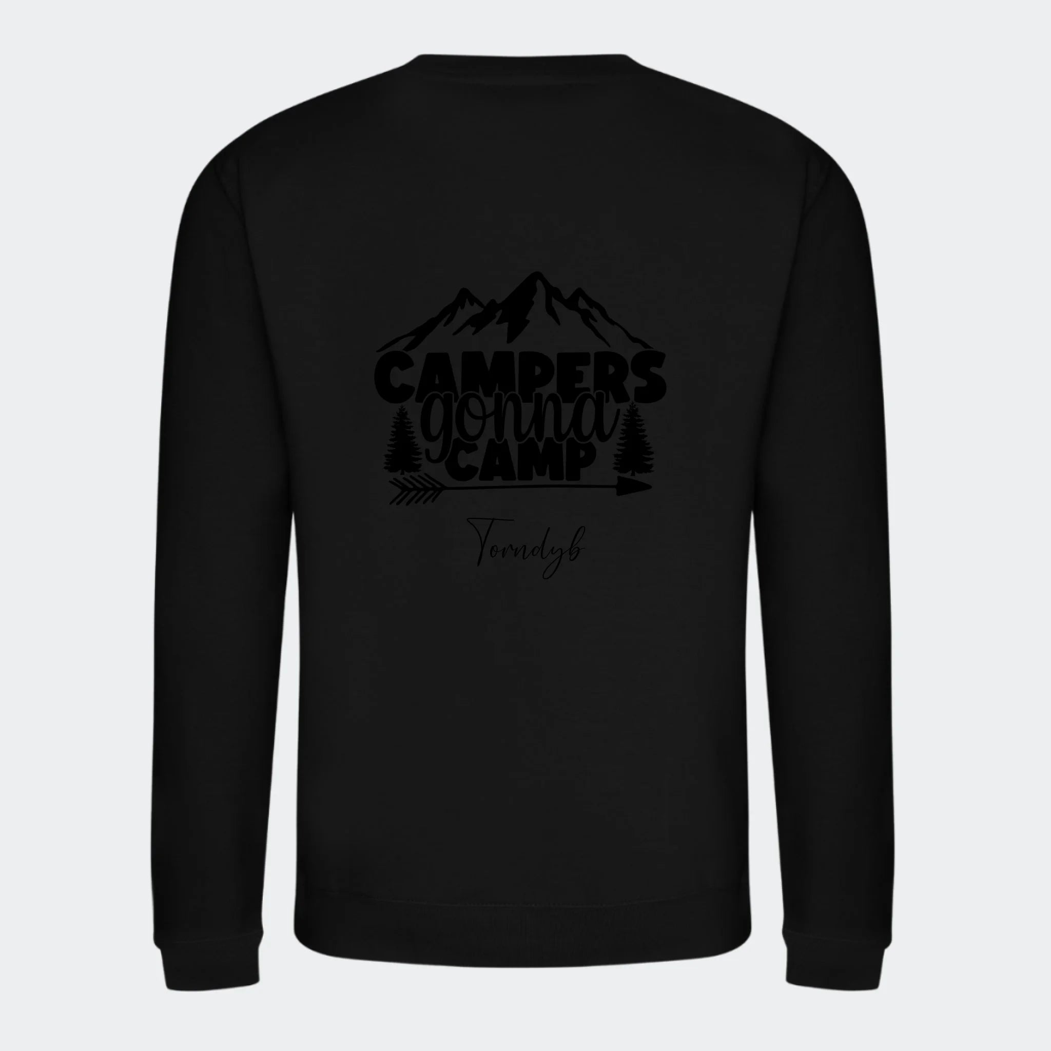Sweatshirts Camping 3, sort, set bagfra