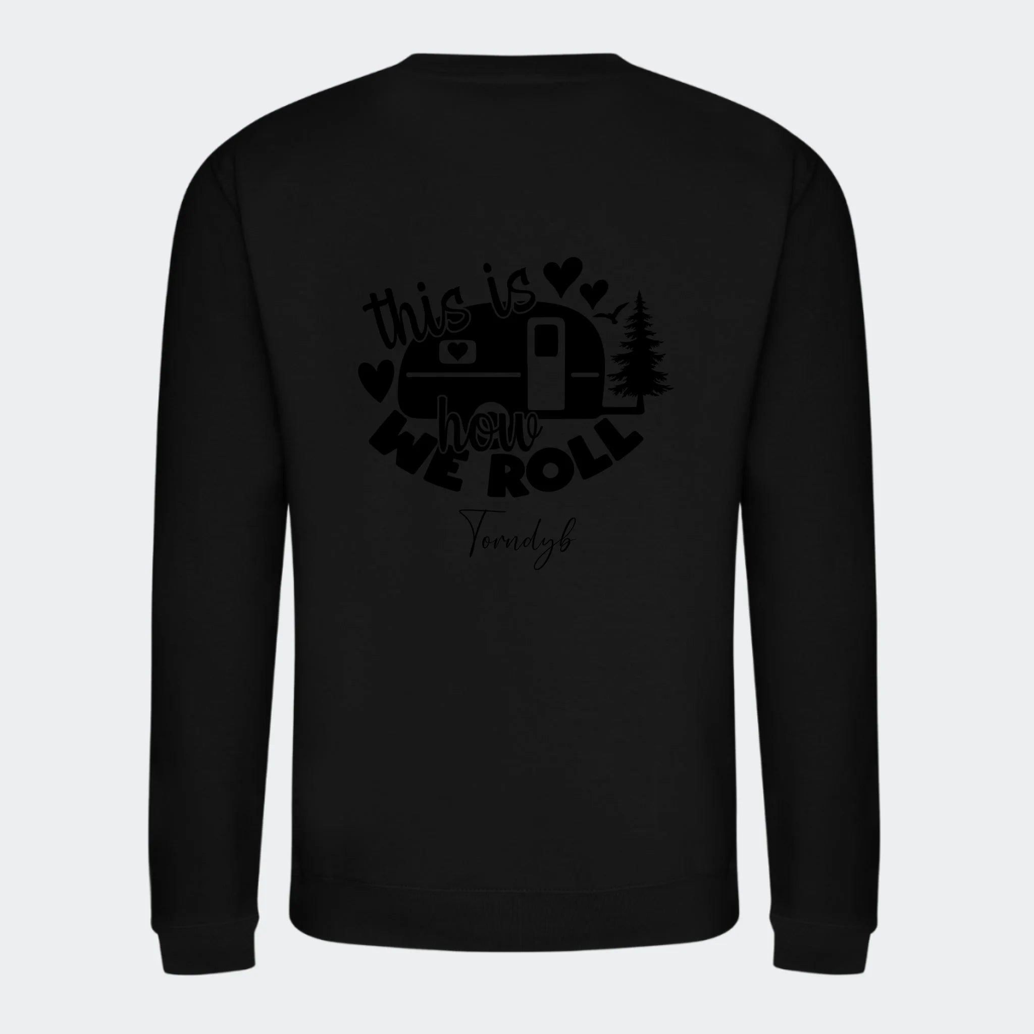 Sweatshirts Camping 2, sort, set bagfra