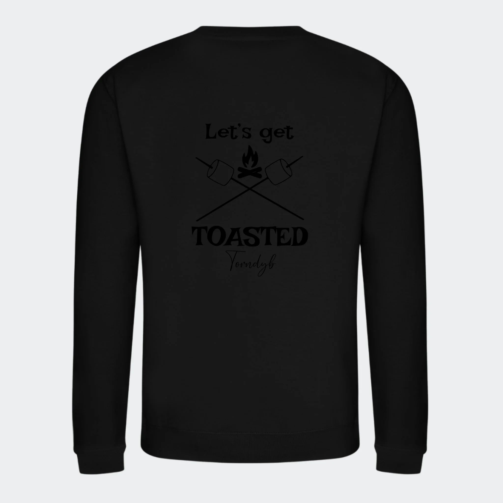 Sweatshirts camping, sort, set bagfra
