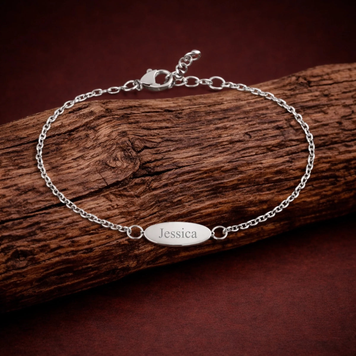 Blankt Armbånd i Rustfrit Stål – 18K Guld PVD eller Stål, Rustfri stål, 16x5,8 mm