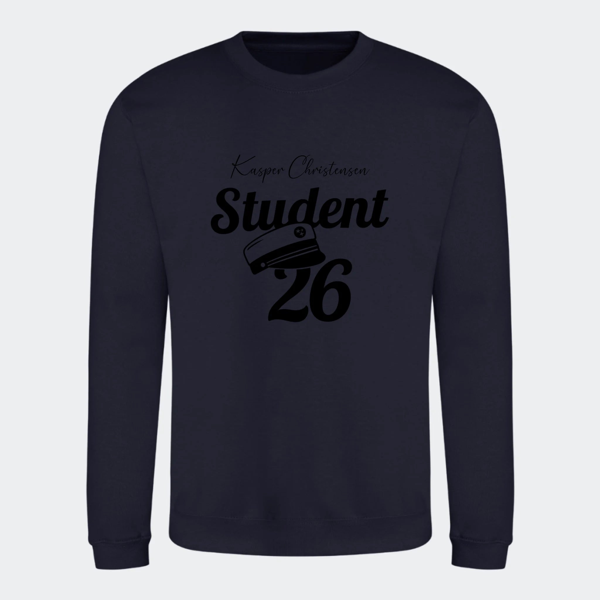 Student 26- Sweatshirt, mørkeblå, set forfra