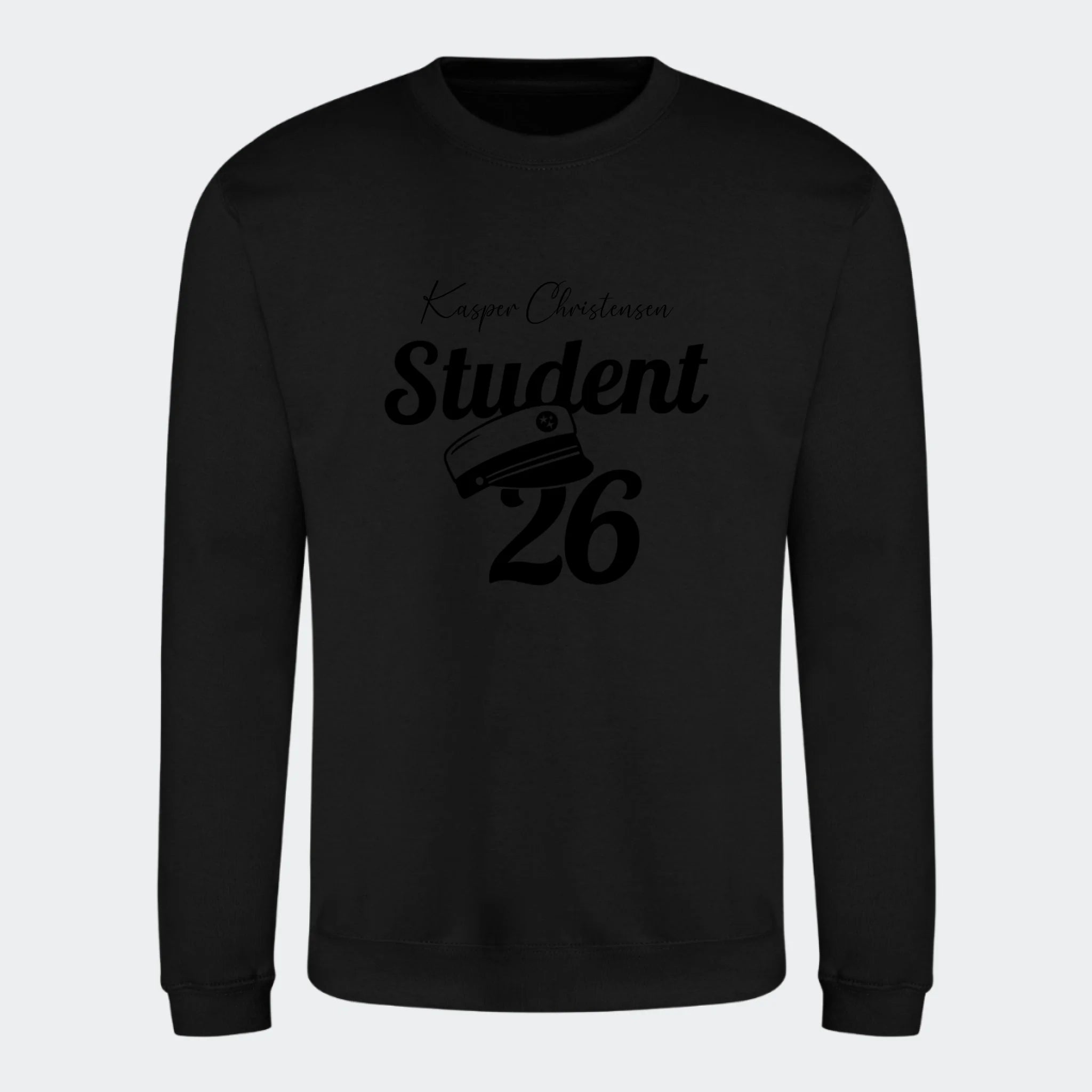 Student 26- Sweatshirt, sort, set forfra