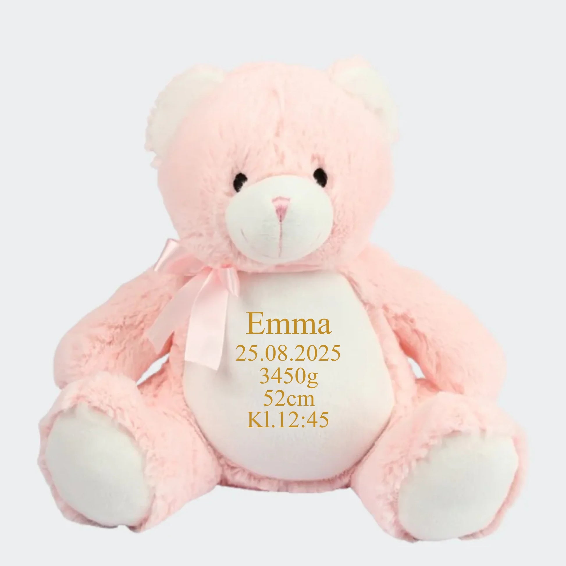 lyserød bamse