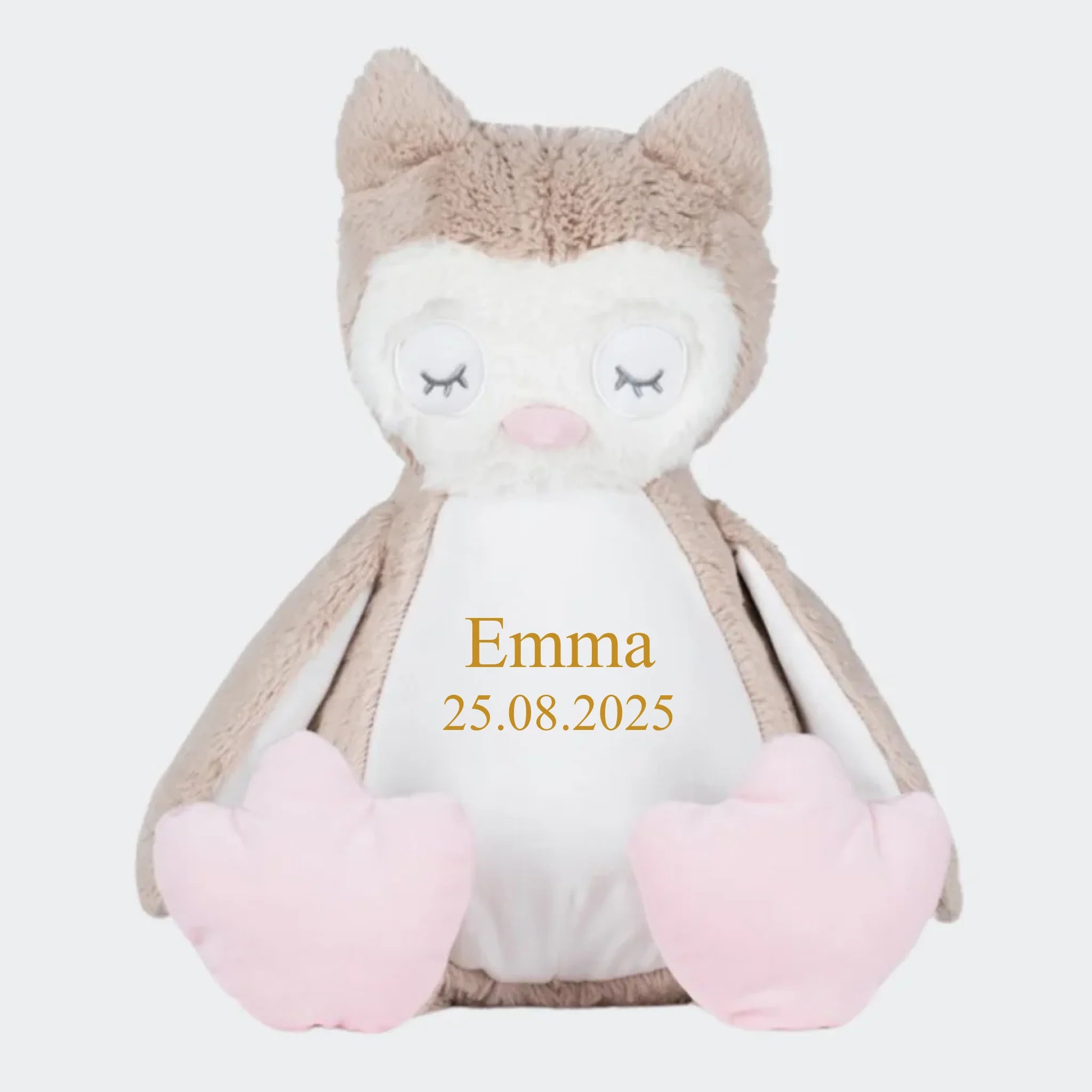 Ugle bamse med broderi