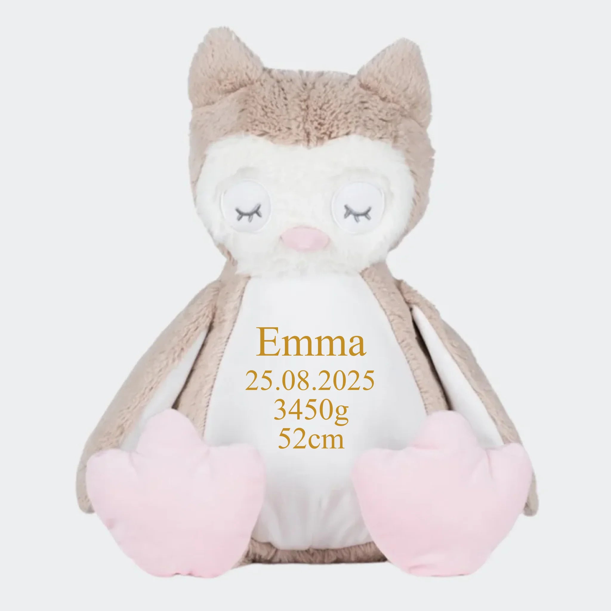 Ugle bamse med broderi