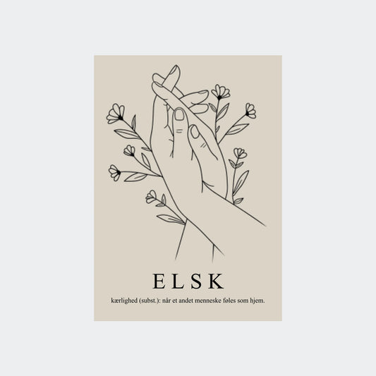 Plakat – Hånd i hånd, Uden ramme
