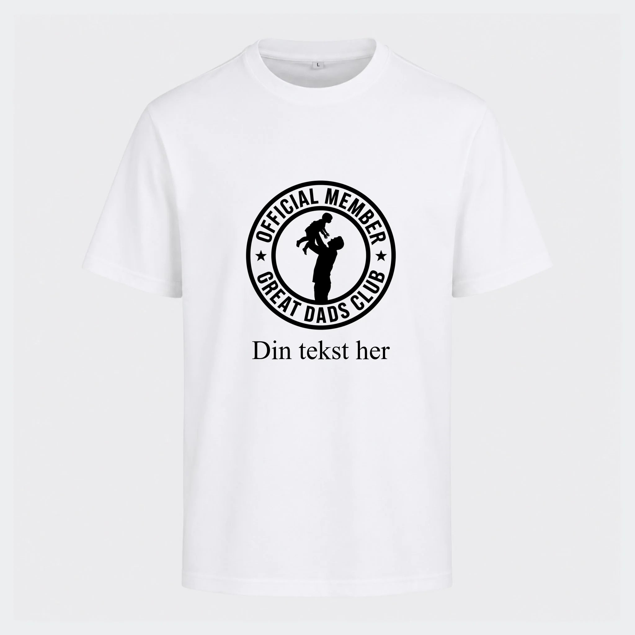 T-shirt- Fars T-shirt, hvid, set forfra