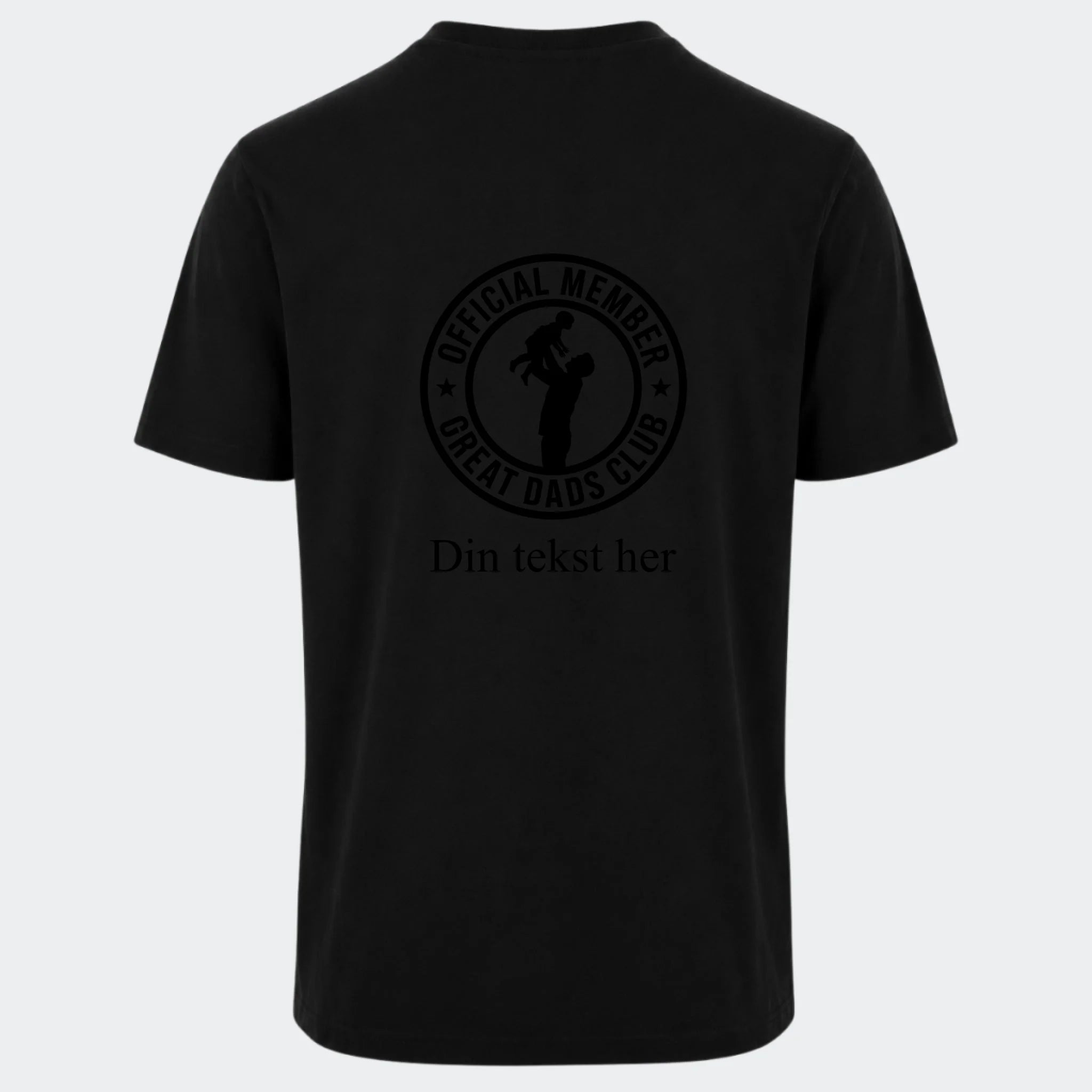 T-shirt- Fars T-shirt, sort, set bagfra