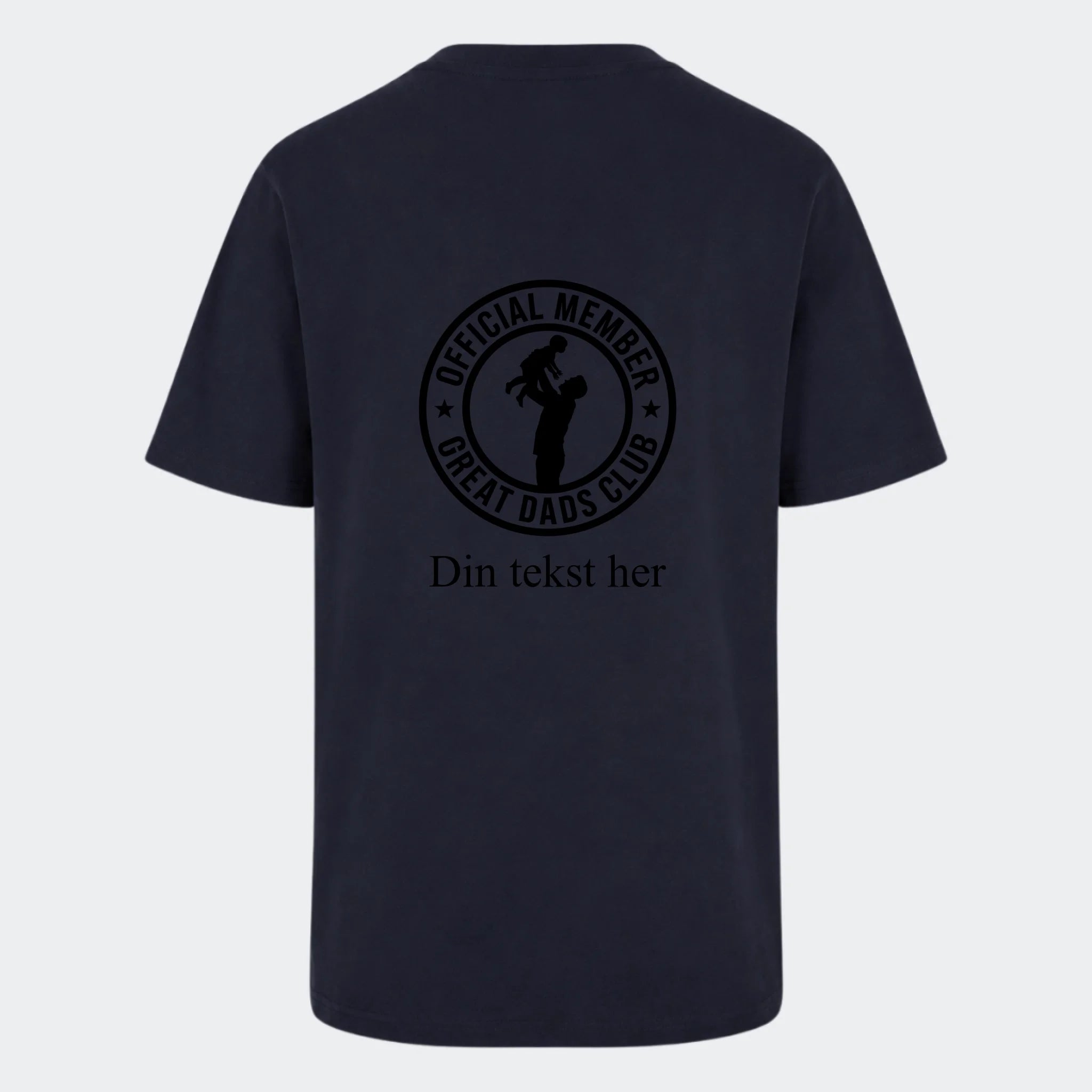T-shirt- Fars T-shirt, marineblå, set bagfra
