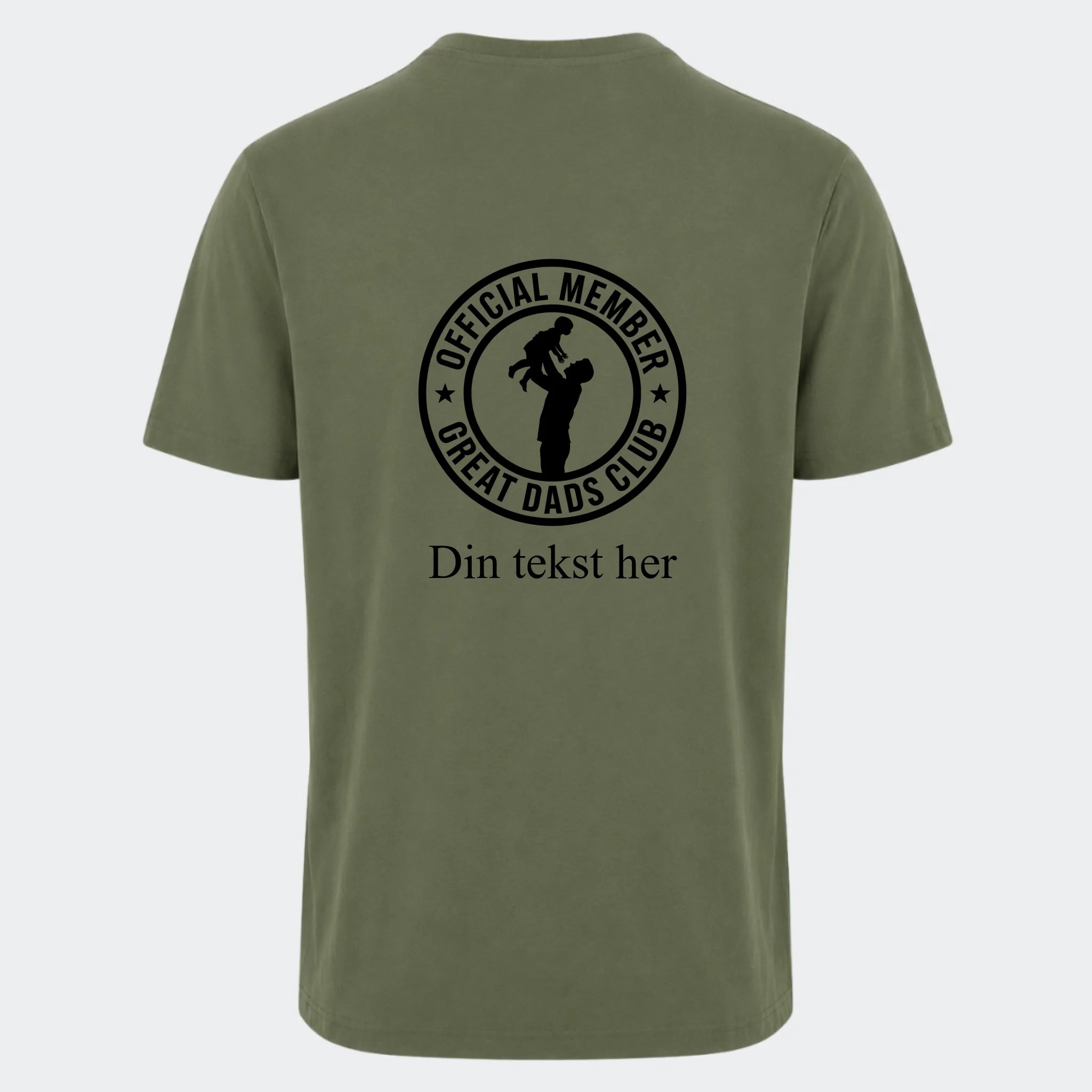 T-shirt- Fars T-shirt, oliven, set bagfra
