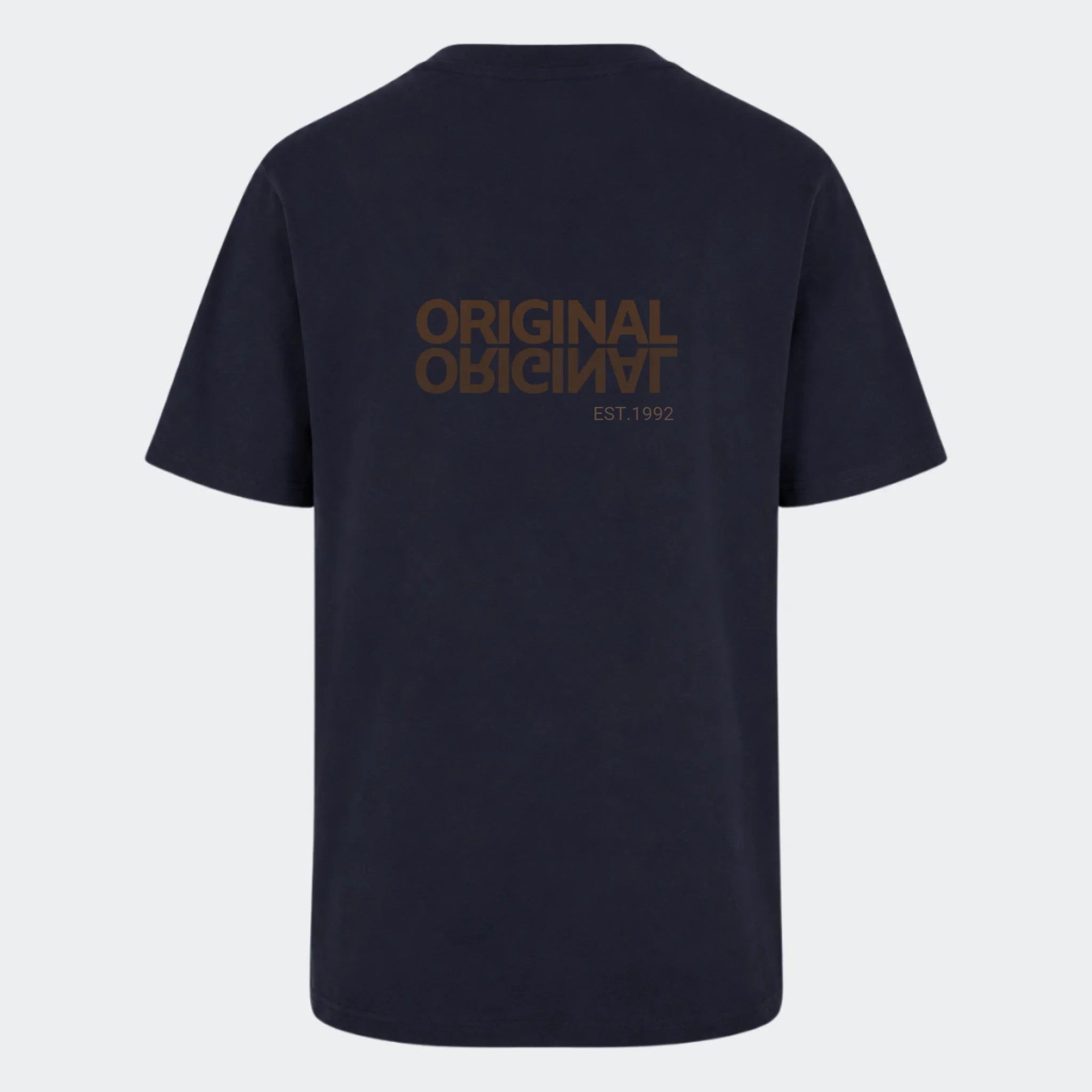 T-shirt til voksen – Original EST, marineblå, set bagfra