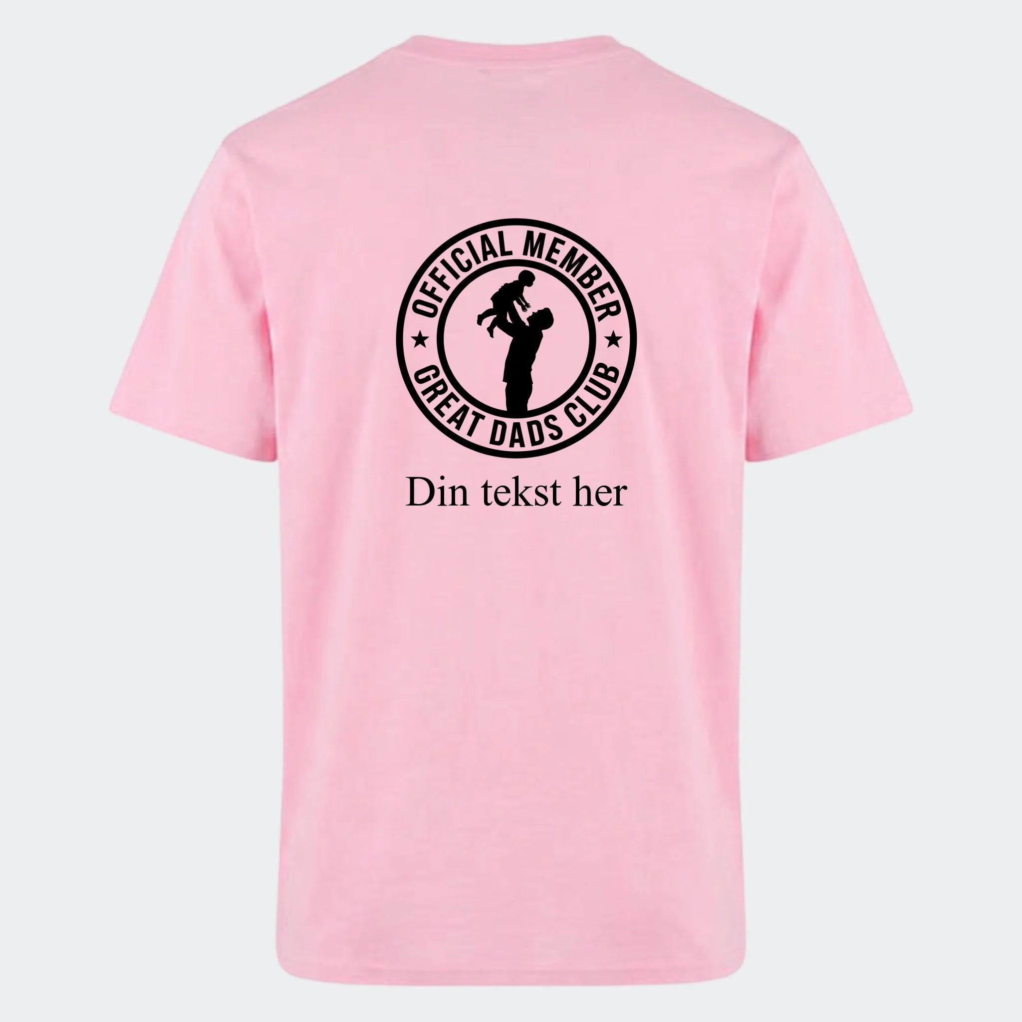 T-shirt- Fars T-shirt, lyserød, set bagfra