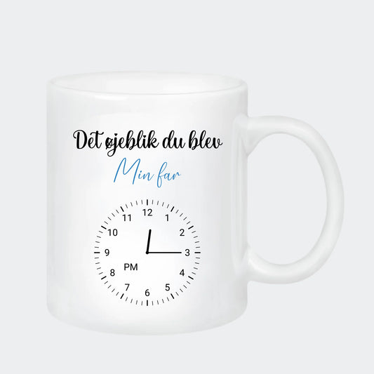 Keramikkrus – Det øjeblik du blev min ..., hvid, 330 ml