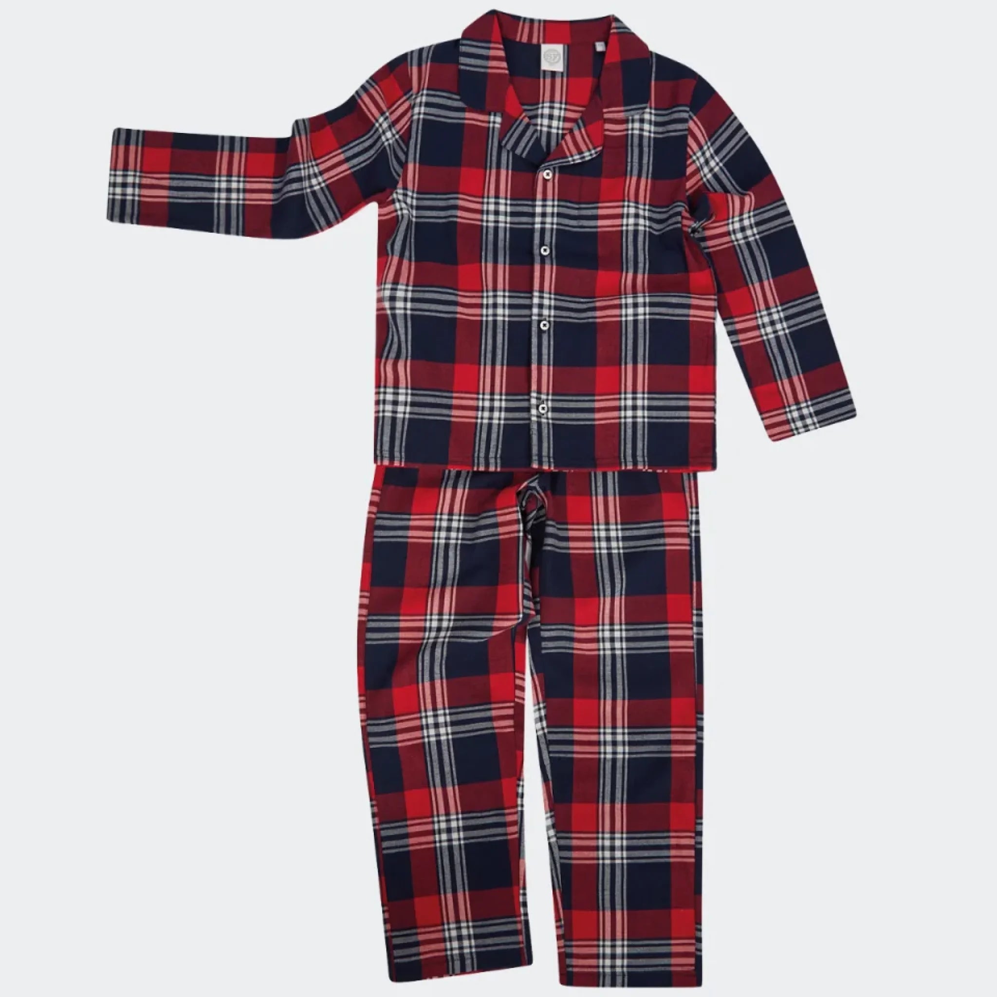 2-delt pyjamassæt til børn m/u navn