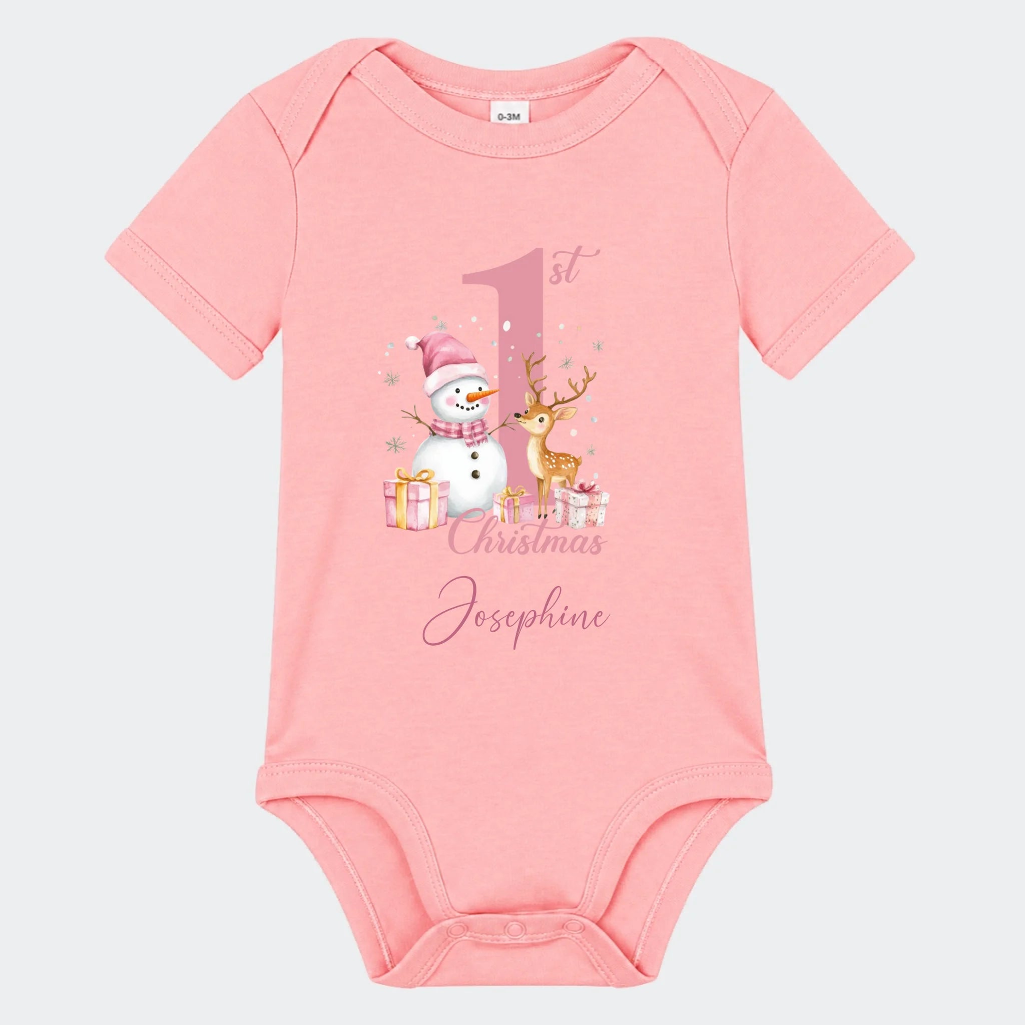 Julebody – My First Christmas – Lyserød, pudderrosa