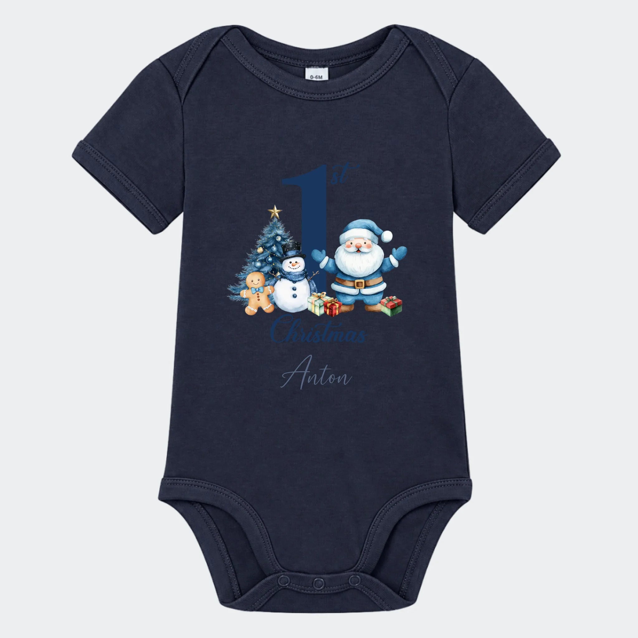 Julebody – My First Christmas – Blå, marineblå