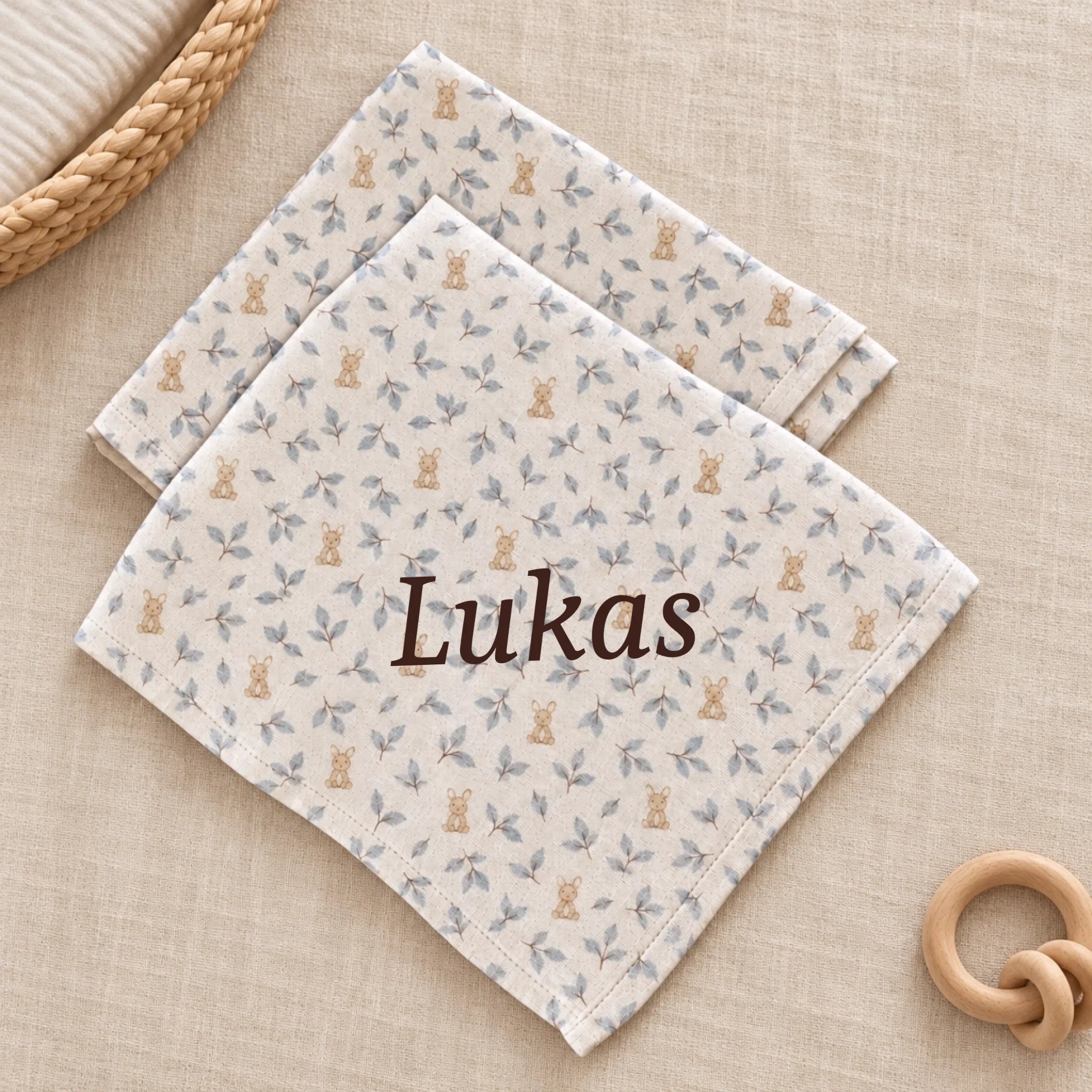 Nordisk babyfladlay med muslinklude-4