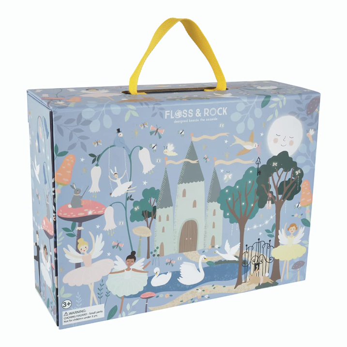 Floss & Rock 43P6363 Enchanted Play Box with Wooden Pieces Legetøj tallfortiny