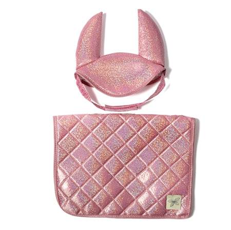 Sadelunderlag og hut – flere farver, pink