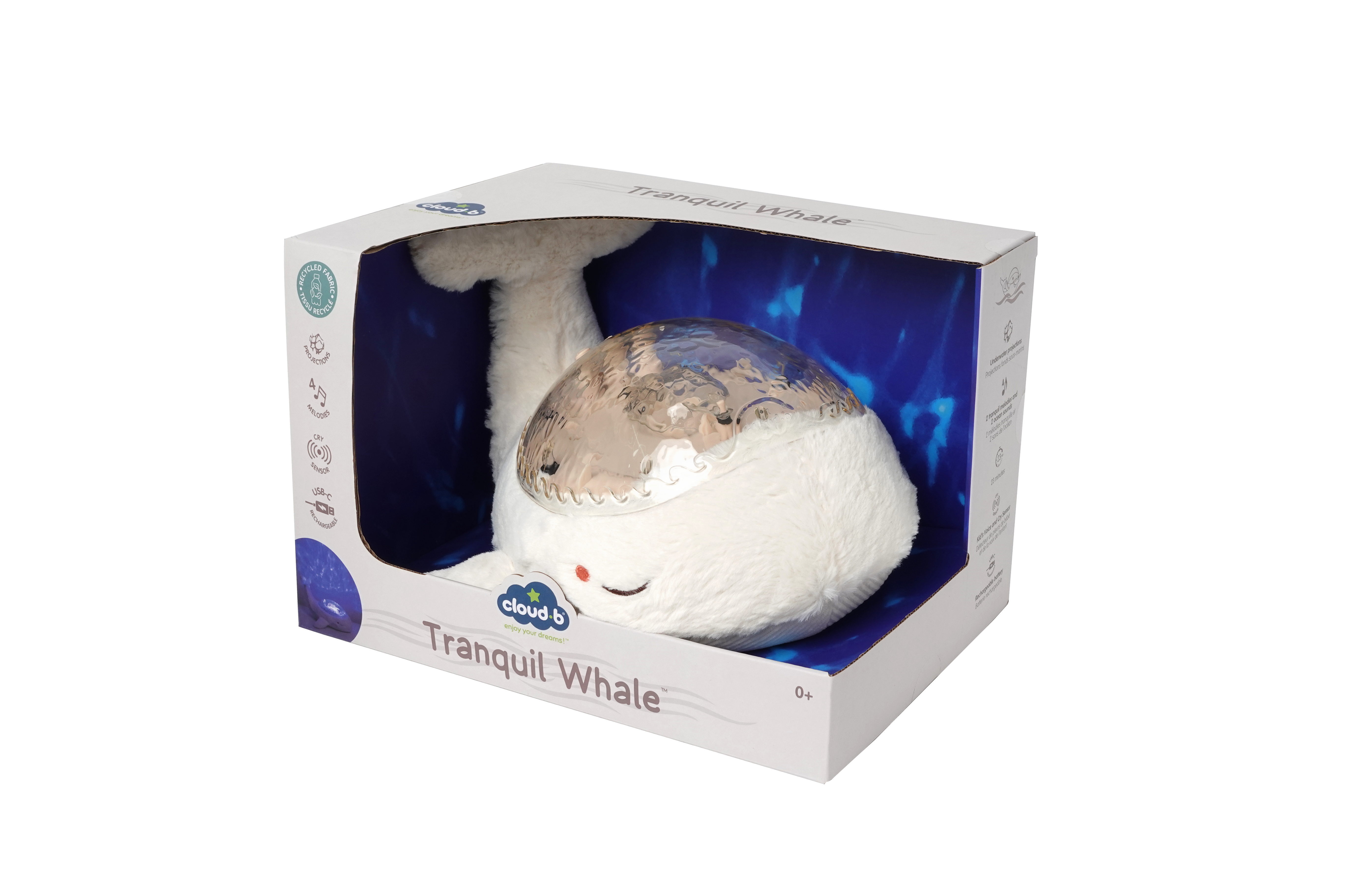 Tranquil Whale – White rechargeable, cloud b