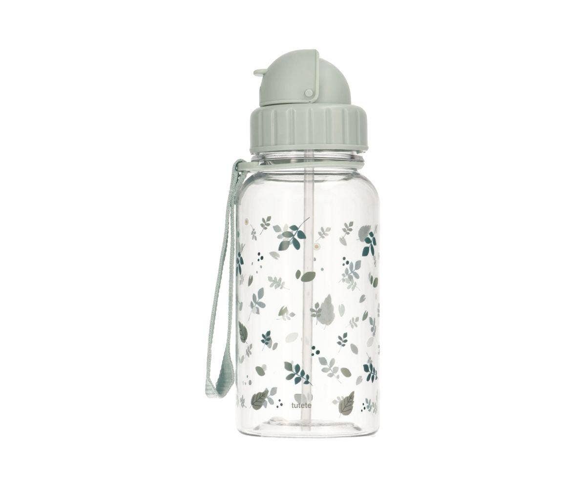 Tutete Tritan drikkeflaske med blade og salvie design, 500 ml kapacitet