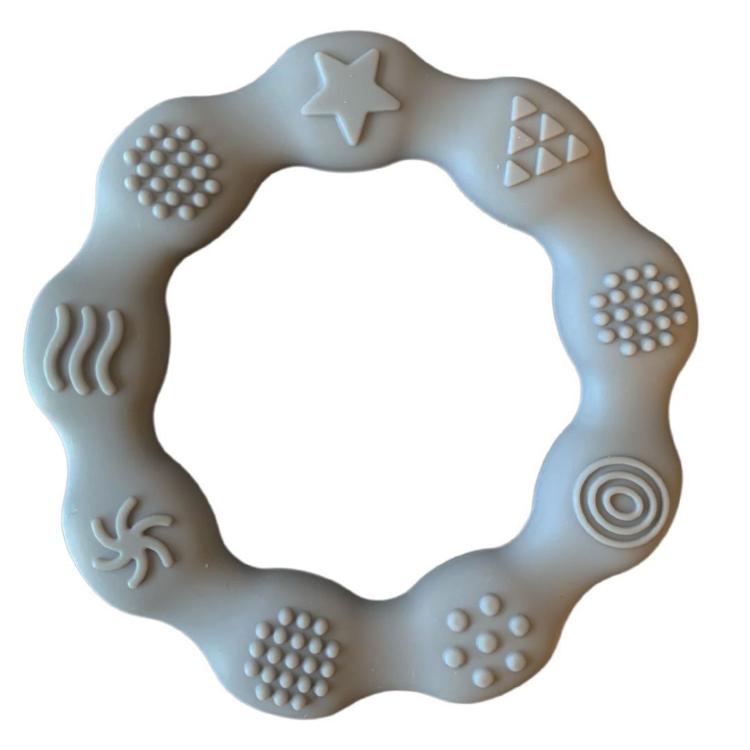 Silikonebidering i lyseblå