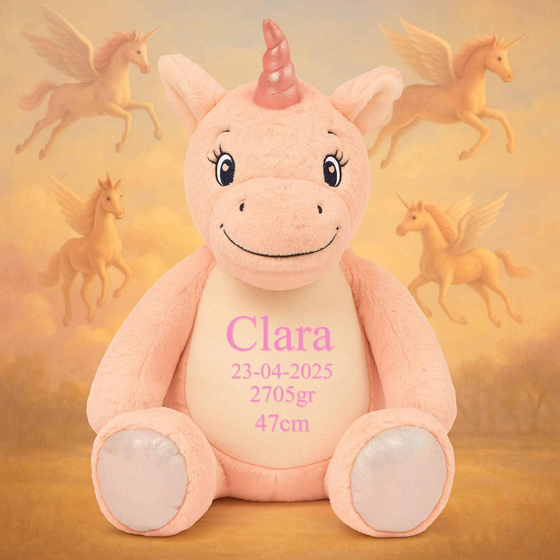 Enhjørning bamse med navn Customizer Min Egen Verden.dk