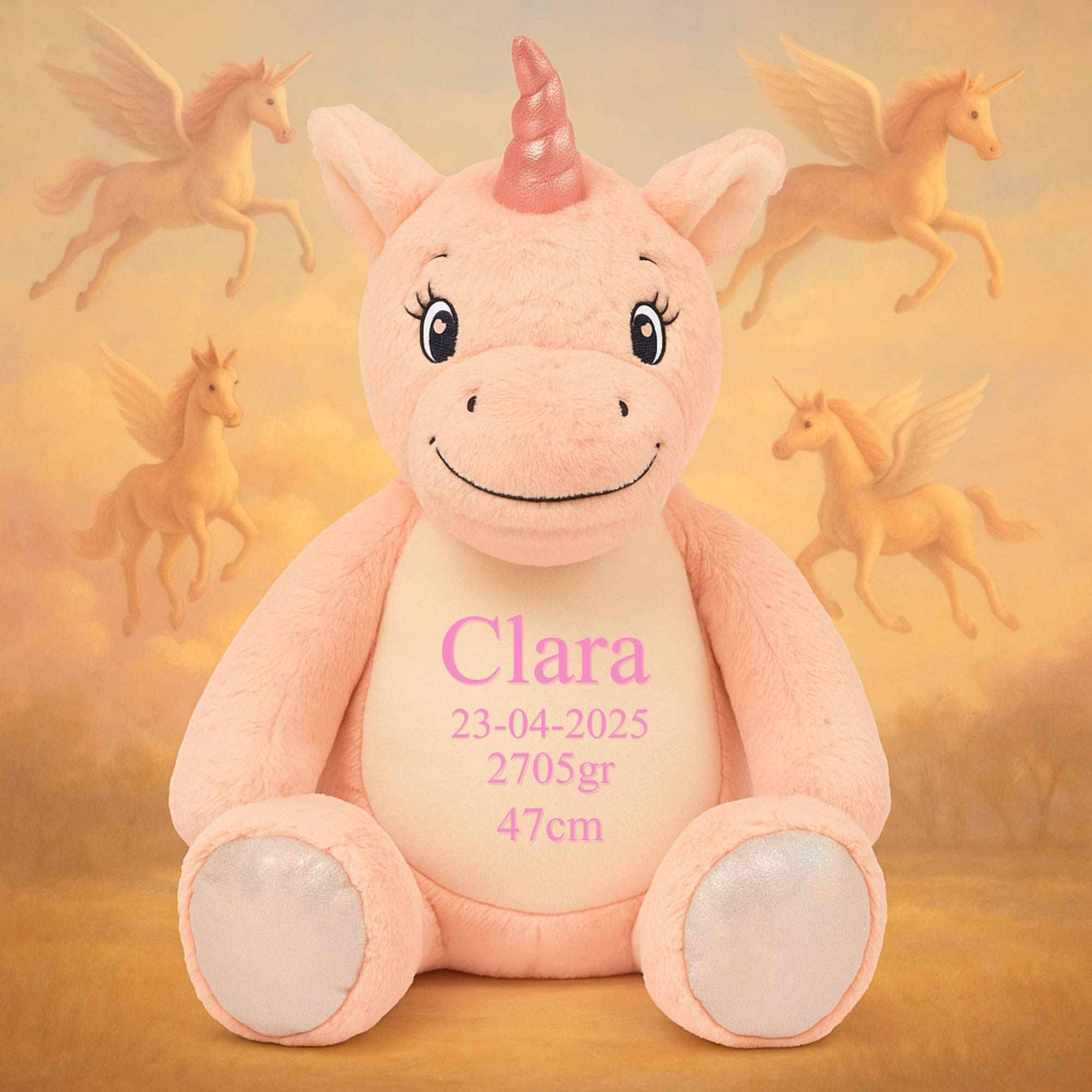 Enhjørning bamse med navn Customizer Min Egen Verden.dk