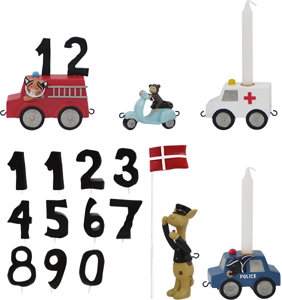 Fødselsdagstog, biler Alm produkt kids by friis