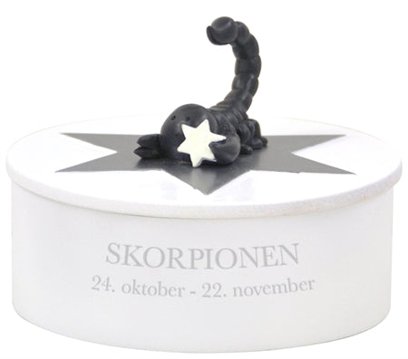 Stjernetegns smykkeskrin fra Kids by Friis, Skorpionen 24/10 23/11