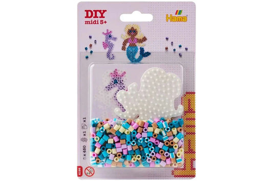 HAMA midi blister lille havfrue plade + perler