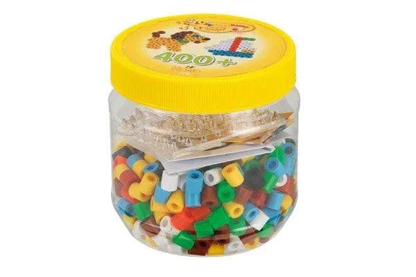 HAMA maxi perler 400 perler og 2 plader i gul dåse