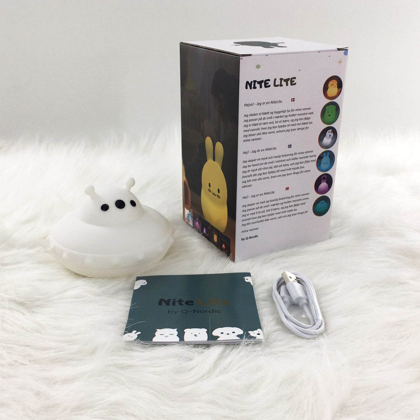 NITELITE Junior Ufo natlampe i blød silikone