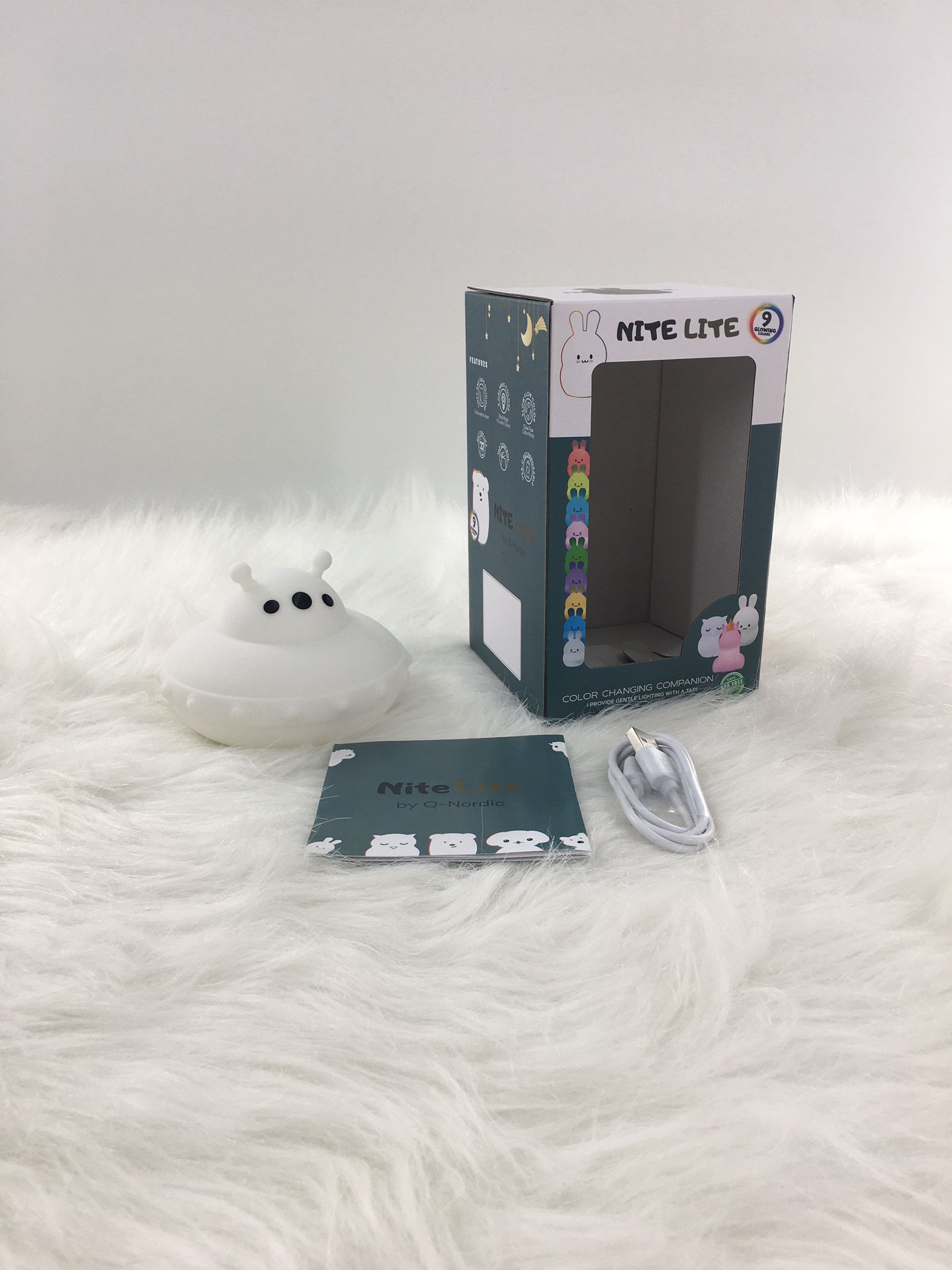 NITELITE Junior Ufo natlampe i blød silikone