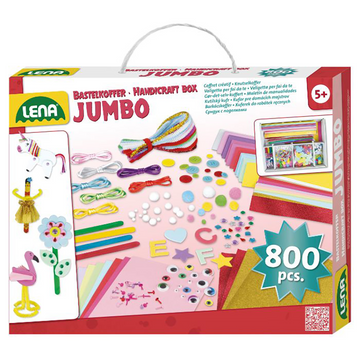 Lena Jumbo kreakuffert med 800 dele til kreativ leg for børn fra 5 år