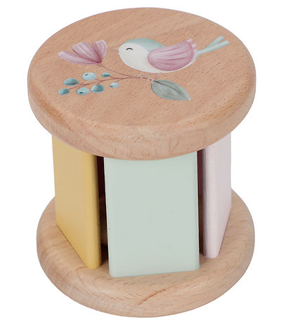 Little Dutch trærangle fra Fairy Garden gavesæt med fuglemotiv i pastelfarver til små børn.