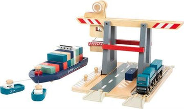 Small Foot - Container Terminal med Tilbehør 