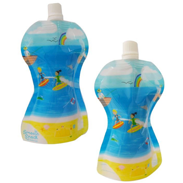 Smooth Snack Pouches spot-the-difference 10-pak børneposer med strandtema