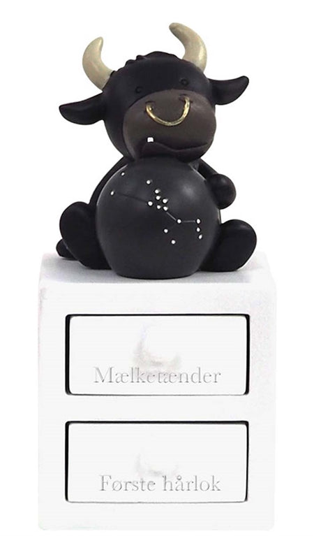 Tandæske og hårlok med stjernetegn fra Kids by Friis kids by friis Vædderen 21/3 - 20/4