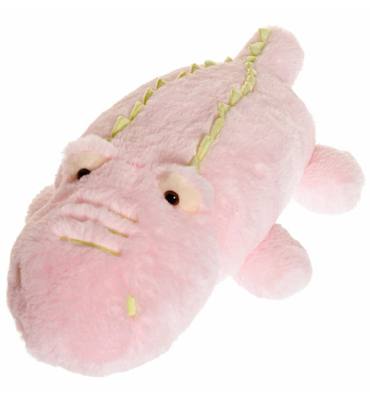 Lyserød bamse krokodille Stina fra Teddykompaniet 40 cm