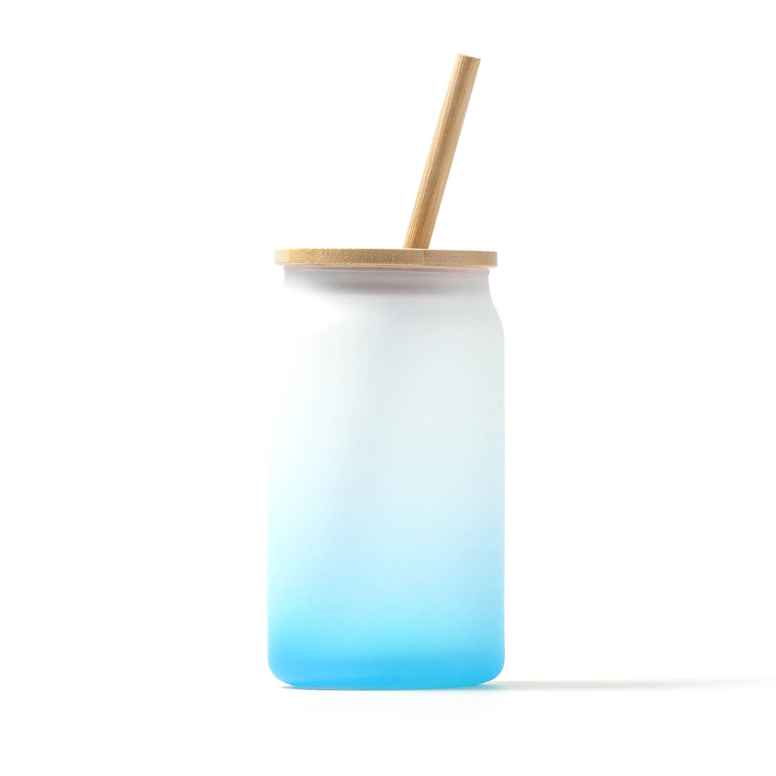 Blå gradient glasvase med sublimeringsstrå Customizer STAR WAY, S.L.